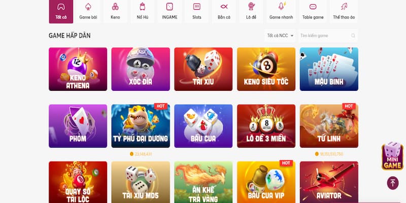 Các trò chơi tại Giới thiệu về Net88